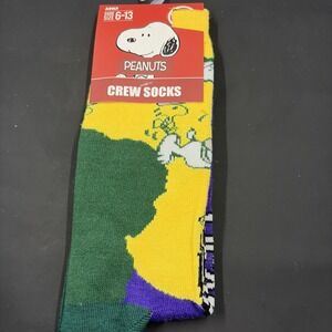 Peanuts Snoopy & Woodstock Crew Socks Unisex US Size 6-13